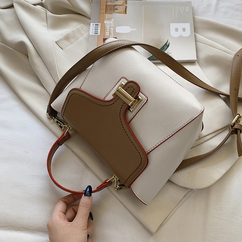 

с доставкой 2020 Women PU Leather Crossbody Bag Women Luxury Handbags Designer Simple Solid Color Travel Shoulder Bags